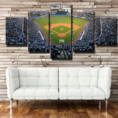 5 piece modern art framed print NY Yankees Home Event wall picture-1201 (1)