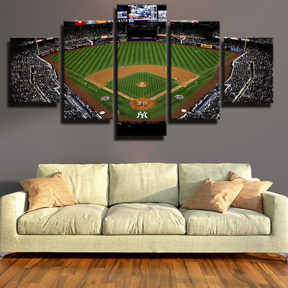 5 piece modern art framed print NY Yankees Home live room decor-1201 (4)