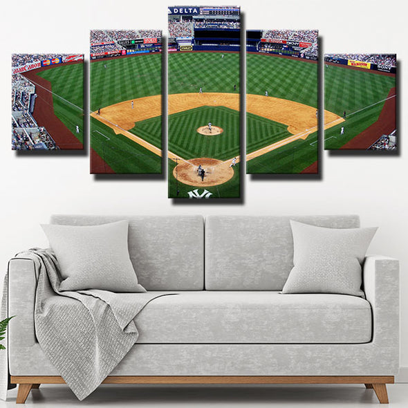 5 piece modern art framed print NY Yankees The Yankee Stadium live room decor-1201 (2)