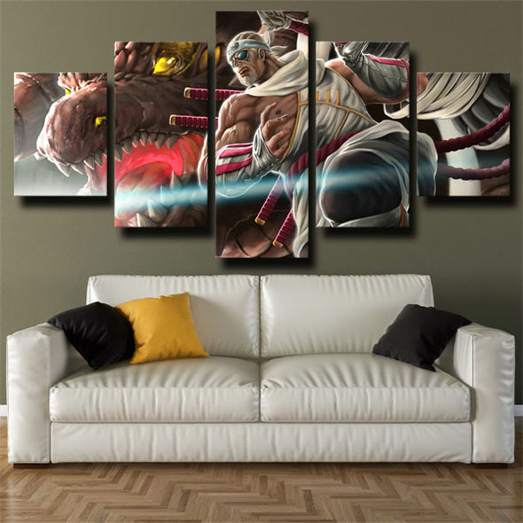 5 piece modern art framed print Naruto Killer Bee wall picture-1730 (3)