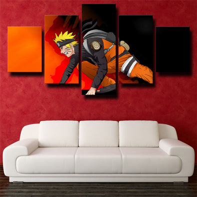 5 piece modern art framed print Naruto Naruto Uzumaki live room decor-1805 (1)