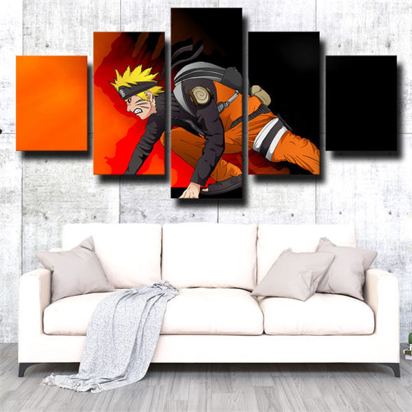 5 piece modern art framed print Naruto Naruto Uzumaki live room decor-1805 (3)