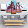 5 piece modern art framed print Naruto Neji and TenTen wall decor-1781 (2)