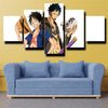 5 piece modern art framed print One Piece Monkey D. Luffy wall decor-1200 (1)