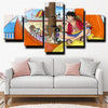 5 piece modern art framed print One Piece Straw Hat Luffy wall decor-1200 (3)