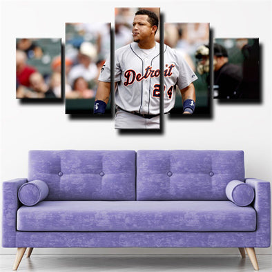 5 piece modern art framed print The Tiges Miguel Cabrera decor picture-1226 (1)
