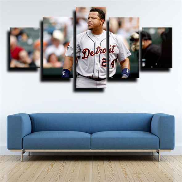 5 piece modern art framed print The Tiges Miguel Cabrera decor picture-1226 (2)
