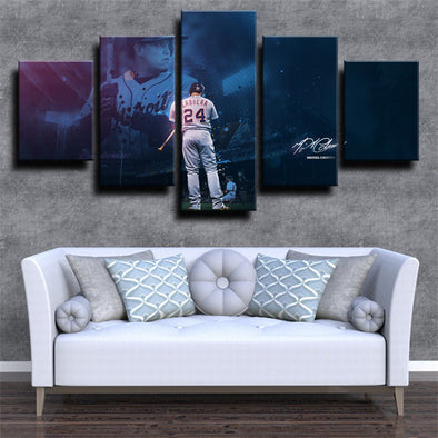5 piece modern art framed print The Tiges Miguel Cabrera home  decor-1224 (1)