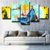 5 piece modern art framed print dragon ball Trunks wall decor yellow-1999 (3)