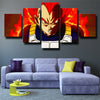 5 piece modern art framed print dragon ball angry Vegeta decor picture-2024 (3)