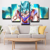 5 piece modern art framed print dragon ball cyan blue Goku wall decor-1987 (3)