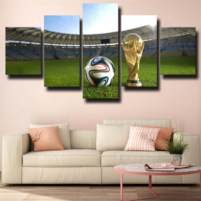 5 piece modern art framed print soccer live room decor-1608 (1)