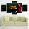 5 piece modern art framed prints Goeba Buffon green decor picture-1313 (2)