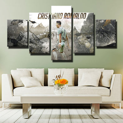 5 piece modern art framed prints JUV Ronnie confusion wall decor-1275 (1)