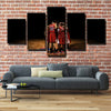 5 piece modern art framed prints Lob City players home decor-1239 (1)