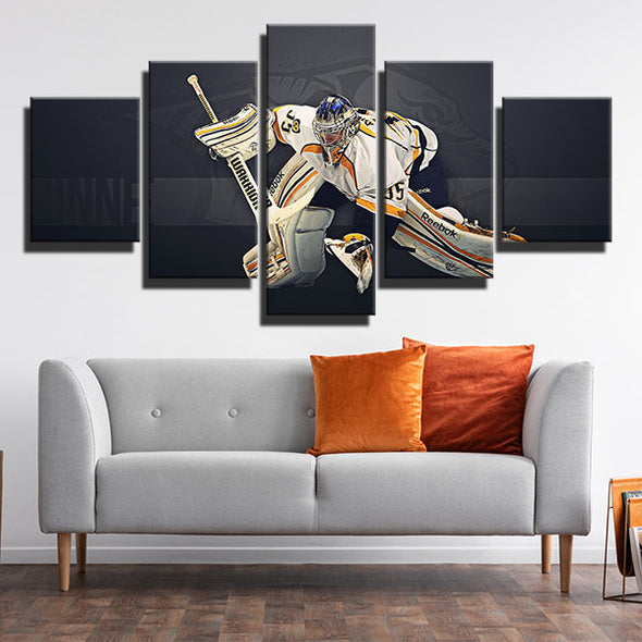 5 piece modern art framed prints Mustard Cats Rinne live room decor-1222 (2)