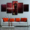 5 piece modern art framed prints Old Lady Pogba all red wall picture-1337 (4)