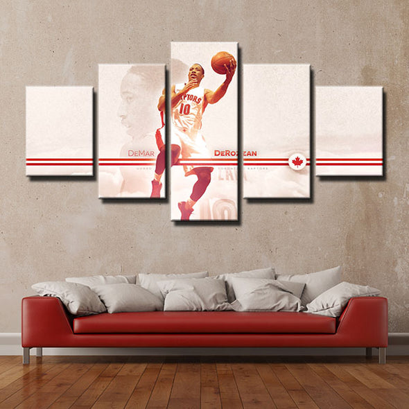 5 piece modern art framed prints Raptors DeMarvelous decor picture-1220 (1)