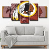 5 piece modern art framed prints Redskins Lamination home decor-1220 (4)