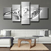 5 piece modern art framed prints Smashville white 3d live room decor-1215 (3)