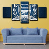 5 piece modern art framed prints The Gunners logo wall decor-1234 (3)