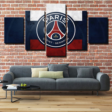 5 piece modern art framed prints The Parisians logo live room decor-1234 (1)