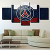5 piece modern art framed prints The Parisians logo live room decor-1234 (3)