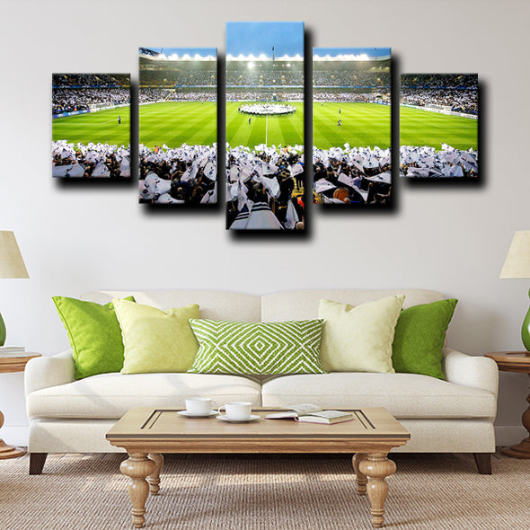 5 piece modern art framed prints Tottenham Football field wall decor-1222 (2)