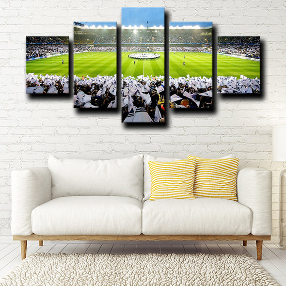 5 piece modern art framed prints Tottenham Football field wall decor-1222 (3)
