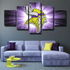 5 piece modern art framed prints ViQueens purple Lightning wall decor-1224 (2)