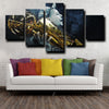 5 piece panel wall art warriors Curry live room decor-1204 (2)