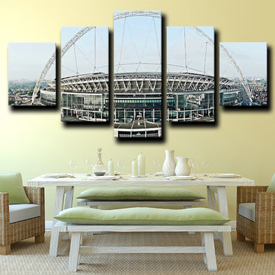 5 piece picture canvas Hotspur Wembley Stadium home decor-1211 (1)