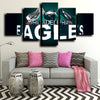 5 piece picture canvas art prints Eagles Logo wall decor-1206 (2)