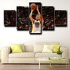 5 piece picture canvas warriors Curry home decor-1227 (1)