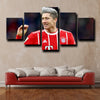 5 piece picture set art framed prints Bayern Lewandowski wall decor-1240 (2)