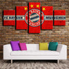 5 piece picture set art framed prints Bayern logo emblem wall decor-1206 (3)