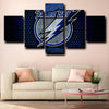 5 piece picture set art prints Tampa Bay Lightning Logo wall picture-1226 (1)