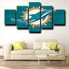 5 piece picture set framed prints Miami Dolphins logo wall picture-1203 (2)