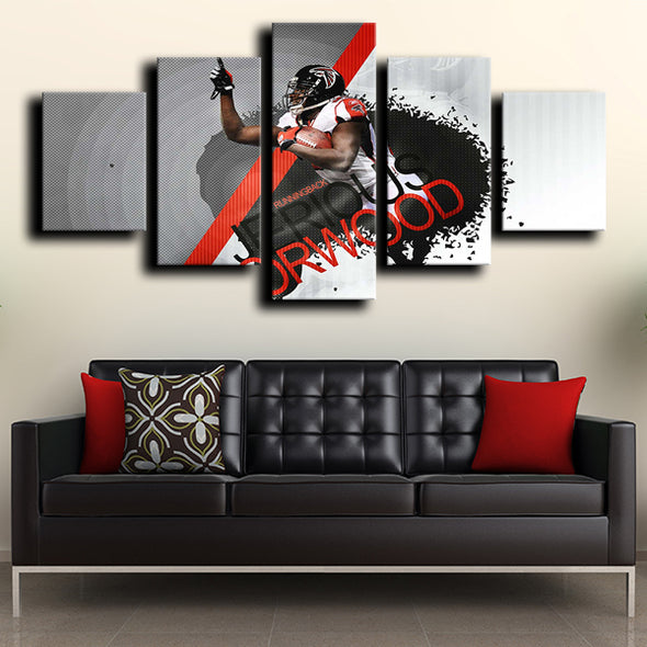 5 piece split canvas art Atlanta Falcons Norwood framed prints decor picture-1202 (3)