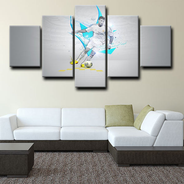 5 piece split canvas art framed prints Cristiano Ronaldo decor picture1216 (2)