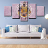 5 piece split canvas art framed prints LeBron James decor picture1216 (2)