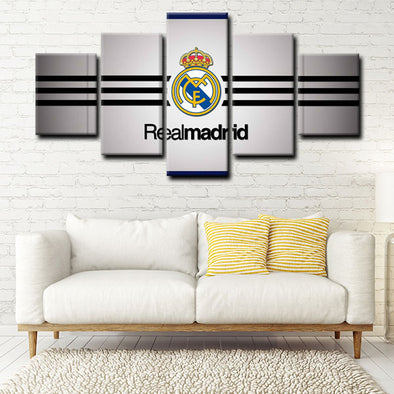  5 piece split canvas art framed prints Real Madrid CF decor picture1216 (1)