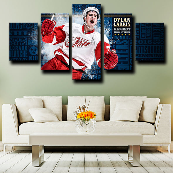 5 piece wall Art Prints Detroit Red Wings Larkin decor picture-1222 (3)