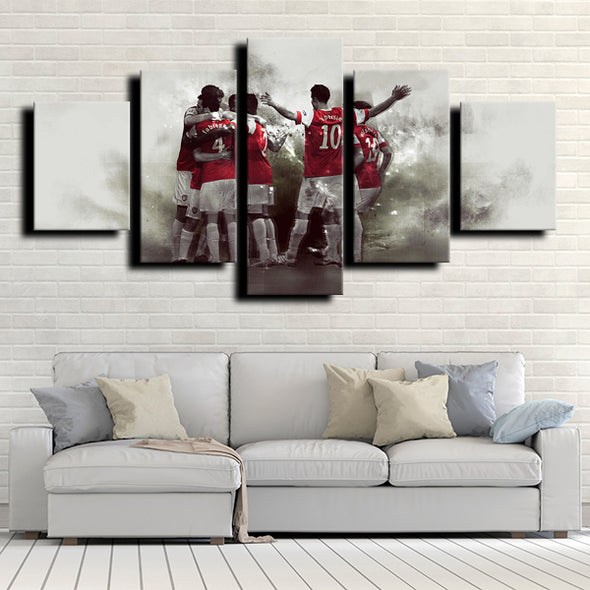 5 piece wall art arsenal teammate framed prints decor picture-1207 (1)