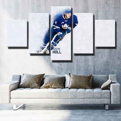 5 piece wall art canvas printsLeafers Holl Blue Jersey decor picture-1246 (2)