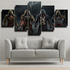 5 piece wall art canvas prints Assassin Unity live room decor-1207 (3)