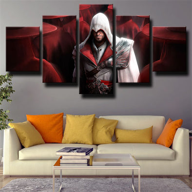 5 piece wall art canvas prints Assassin's Creed Brotherhood wall decor-1219 (1)