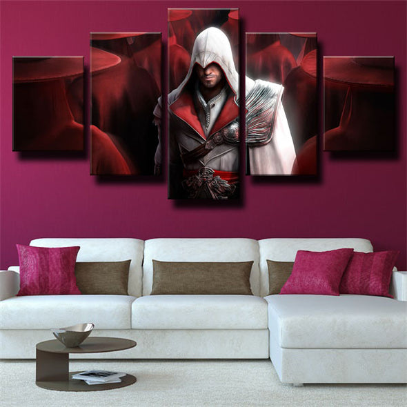 5 piece wall art canvas prints Assassin's Creed Brotherhood wall decor-1219 (2)