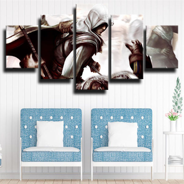 5 piece wall art canvas prints Assassin's Creed Desmond home decor-1205 (2)