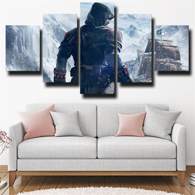 5 piece wall art canvas prints Assassin's Creed Rogue decor picture-1202 (1)